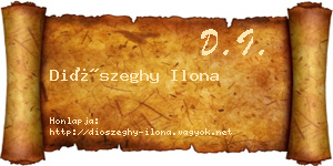 Diószeghy Ilona névjegykártya